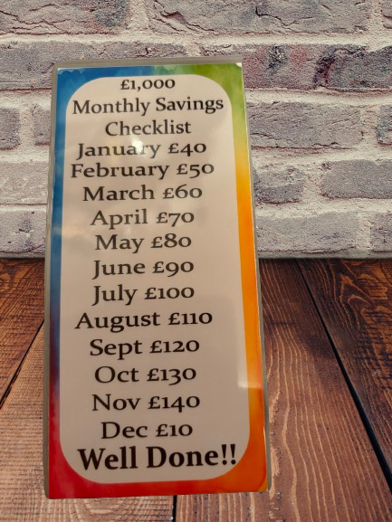 12 month savings challenge £1000